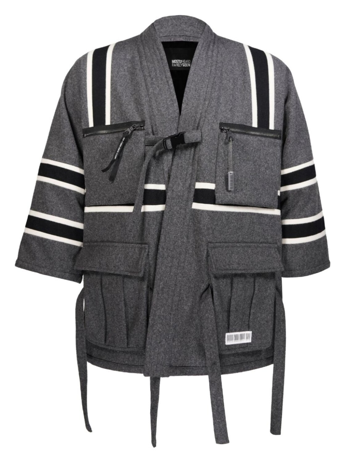 Mostly Heard Rarely Seen шерстяная куртка с карманами карго, серый
Mostly Heard Rarely Seen шерстяная куртка с карманами карго, серый