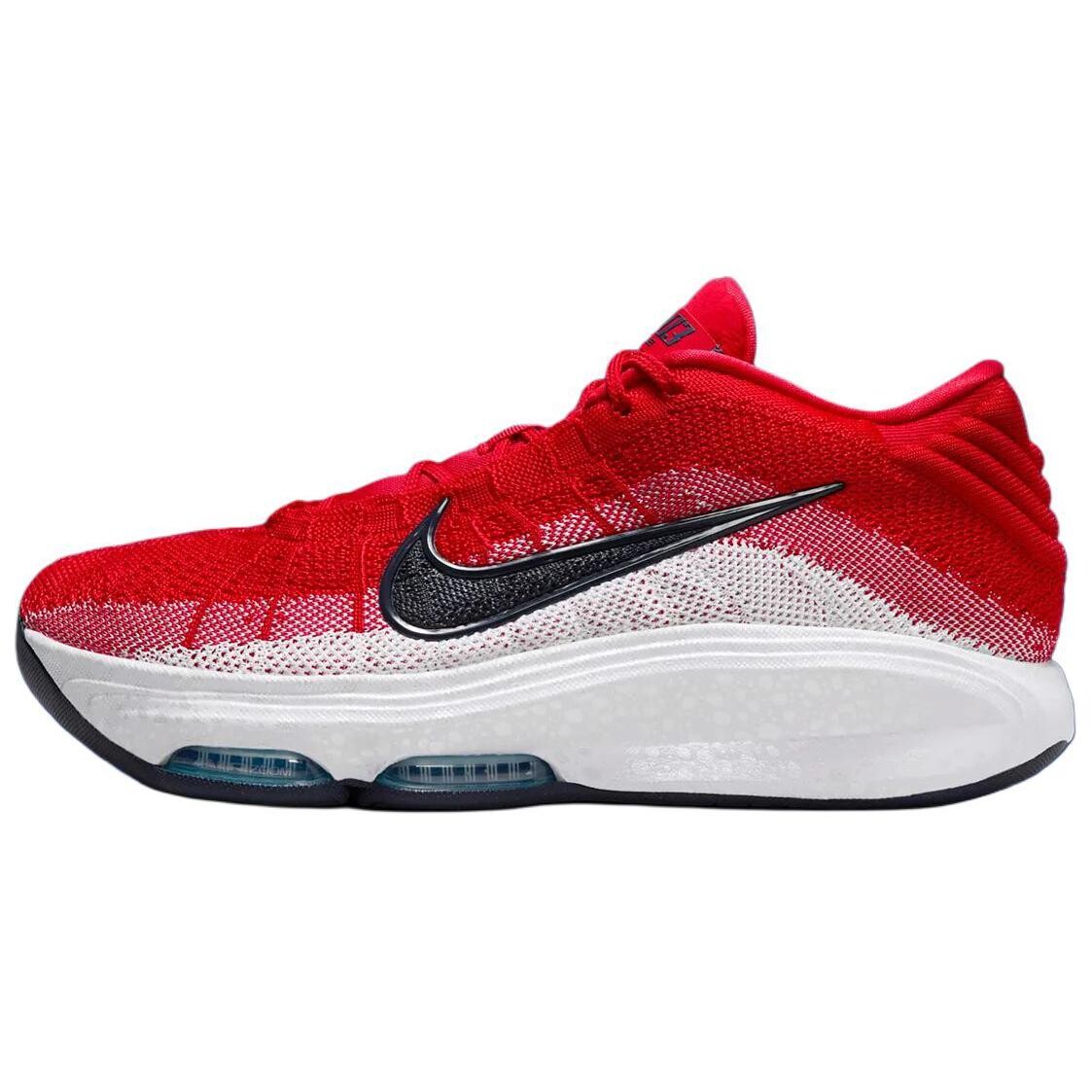 Баскетбольные кроссовки Air Zoom GT Hustle 3 мужские с низким верхом красные и белые Nike