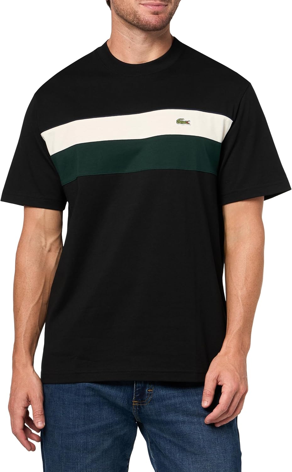 Мужская футболка Lacoste Jersey Colorblock, Black/Lapland/Sinople
Мужская футболка Lacoste Jersey Colorblock, Black/Lapland/Sinople