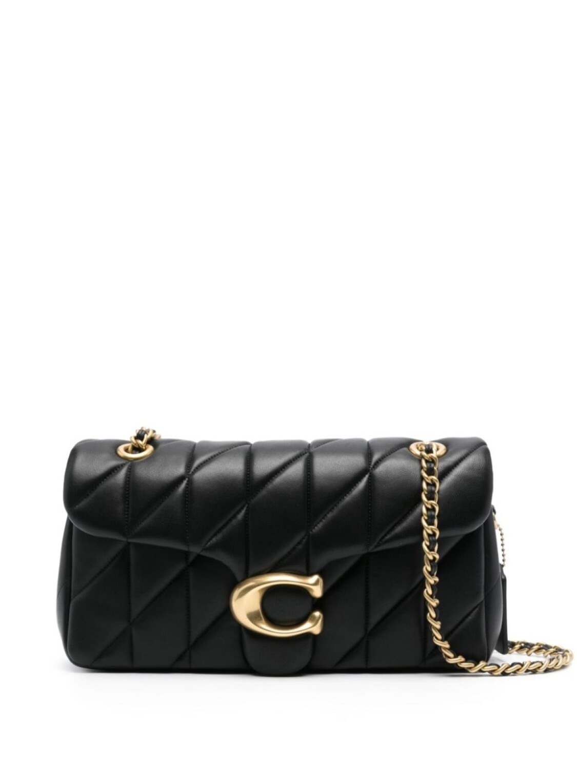 Coach стеганая сумка на плечо Tabby, черный 
Coach стеганая сумка на плечо Tabby, черный