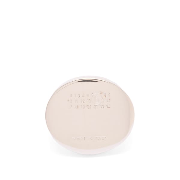 Круглое кольцо с логотипом Mm6 Maison Margiela, серебро
Круглое кольцо с логотипом Mm6 Maison Margiela, серебро