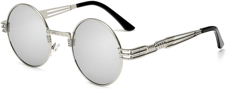 Готические солнцезащитные очки в стиле стимпанк для мужчин и женщин, металлические круглые солнцезащитные очки с зеркальным покрытием и защитой от УФ-излучения UV400 VFDHN, 2
Готические солнцезащитные очки в стиле стимпанк для мужчин и женщин, металлические круглые солнцезащитные очки с зеркальным покрытием и защитой от УФ-излучения UV400 VFDHN, 2