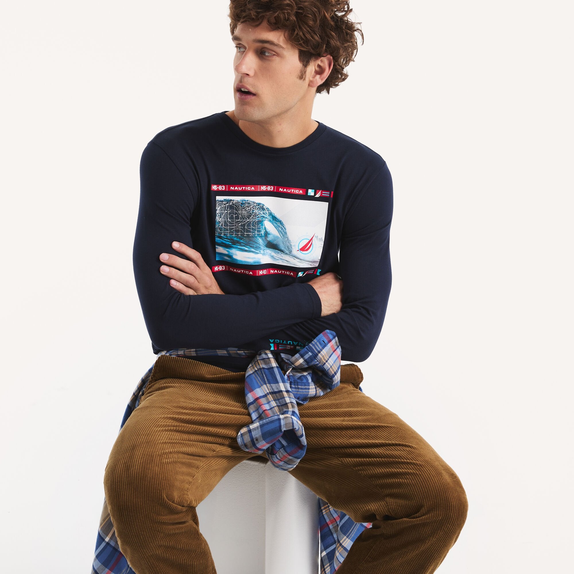 Футболка с длинными рукавами и принтом Nautica, темно-синий
Футболка с длинными рукавами и принтом Nautica, темно-синий