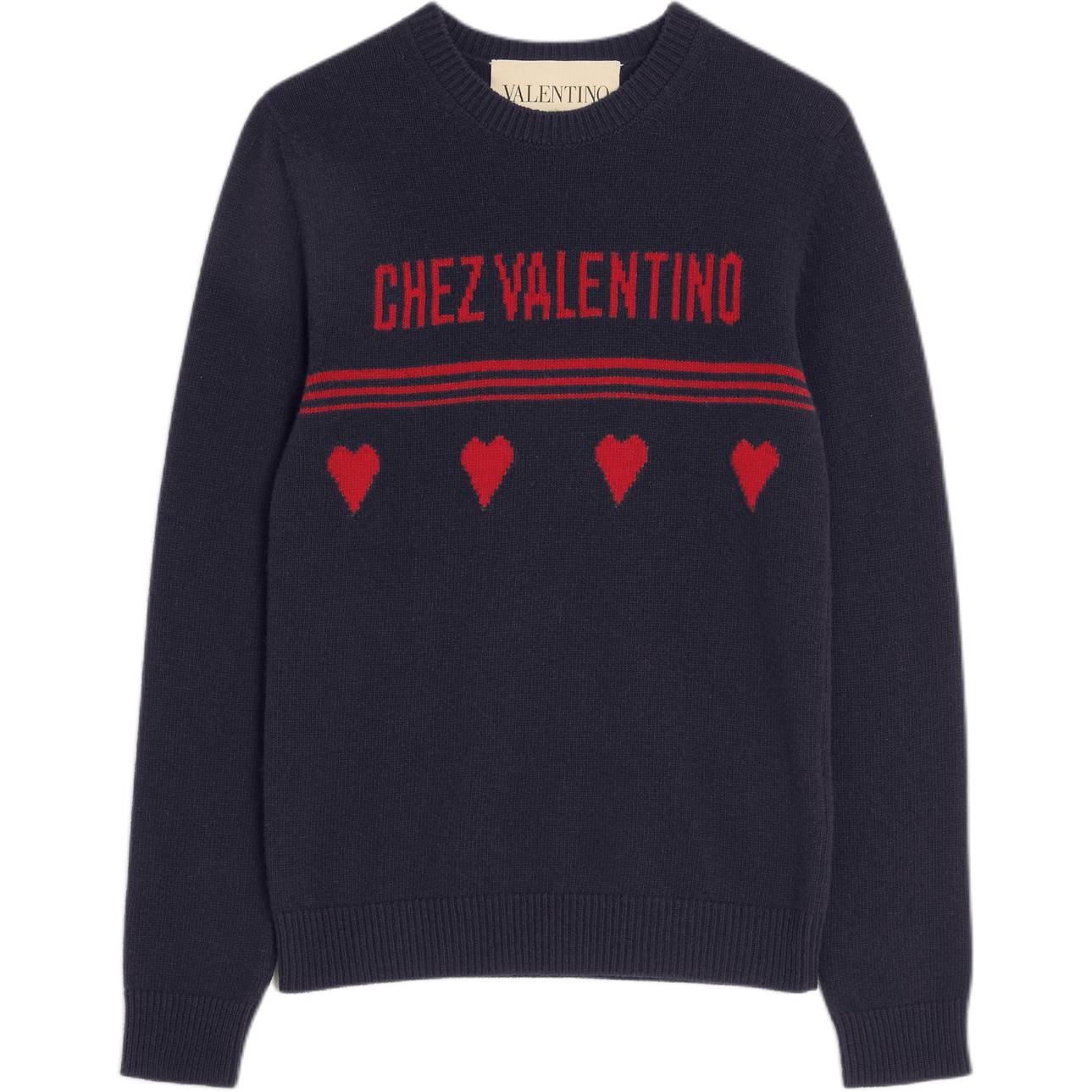 Свитер Garavani с мотивом сердца Valentino, синий
Свитер Garavani с мотивом сердца Valentino, синий