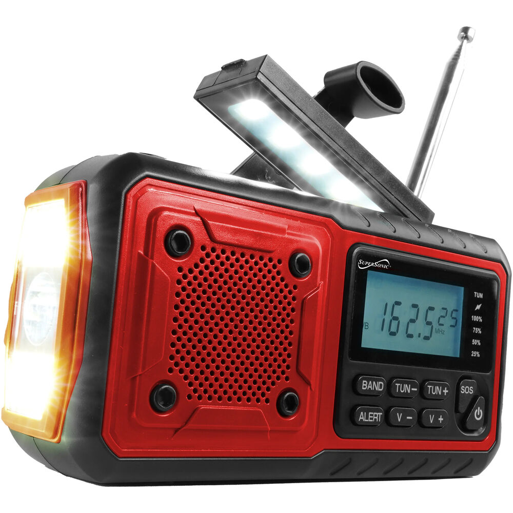 Портативный радиоприемник Supersonic Guardian Multi-Powered Emergency Radio SC-1078ERN
Портативный радиоприемник Supersonic Guardian Multi-Powered Emergency Radio SC-1078ERN