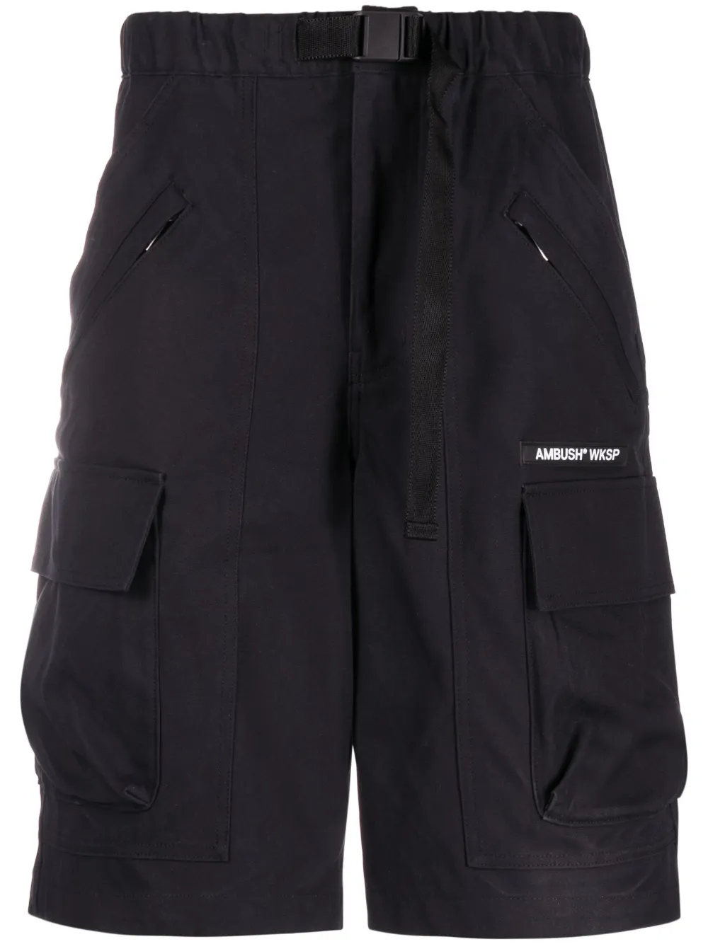 Шорты карго WKSP с поясом AMBUSH, черный 
Шорты карго WKSP с поясом AMBUSH, черный