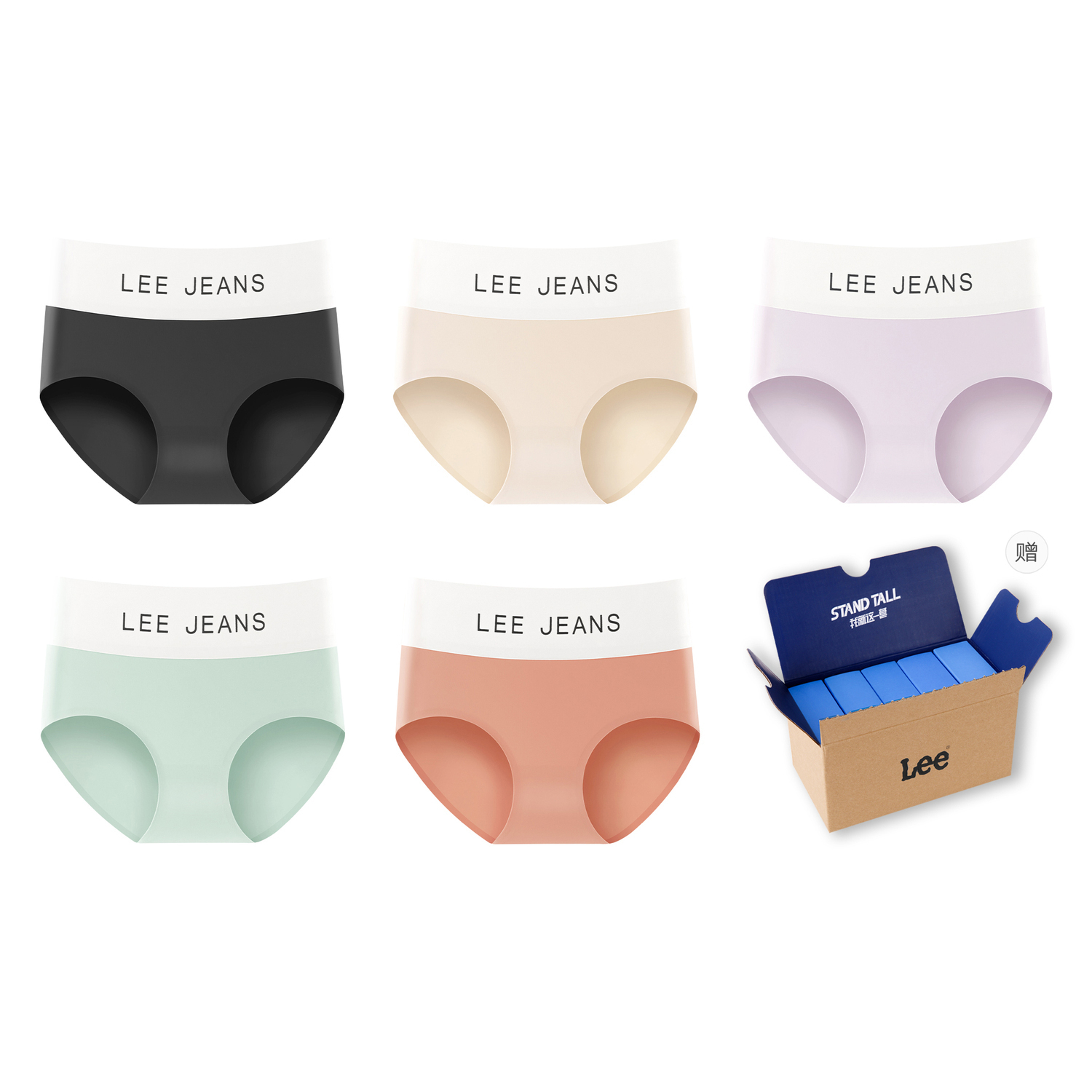 Lee Подарочный набор женского белья 5 пар
Lee Подарочный набор женского белья 5 пар