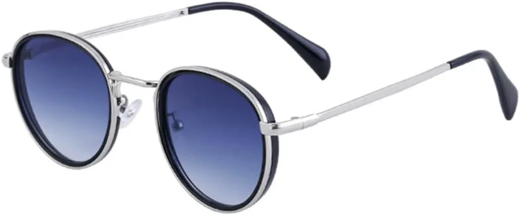 Ретро овальные женские солнцезащитные очки класса люкс, модные мужские солнцезащитные очки в металлической оправе в стиле панк VRTRFFTR, Black Silver Blue
Ретро овальные женские солнцезащитные очки класса люкс, модные мужские солнцезащитные очки в металлической оправе в стиле панк VRTRFFTR, Black Silver Blue