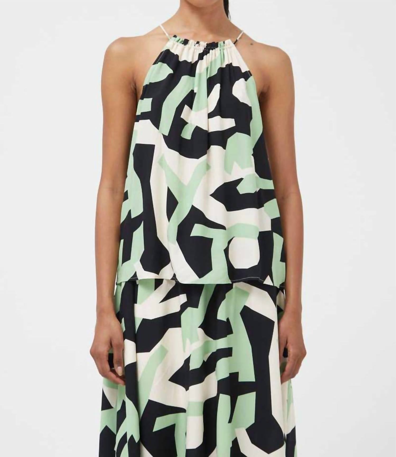 Майка с высоким воротом цвета мятно-зеленый Compania Fantastica
Майка с высоким воротом цвета мятно-зеленый Compania Fantastica