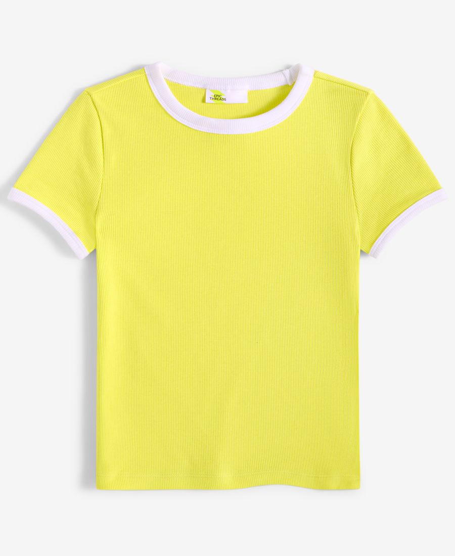 Детская футболка в рубчик для девочек (маленькие и большие девочки) Epic Threads, Electric Y
Детская футболка в рубчик для девочек (маленькие и большие девочки) Epic Threads, Electric Y