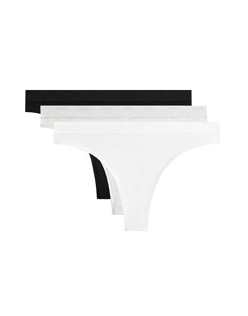 Трусики-бразильярды OYSHO 3 из хлопковой смеси с логотипом, черного цвета
Трусики-бразильярды OYSHO 3 из хлопковой смеси с логотипом, черного цвета