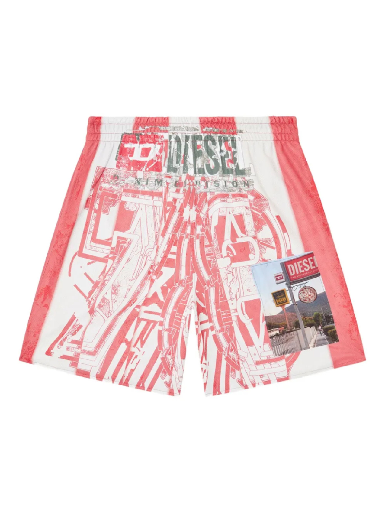 Шорты с графическим принтом Курта Diesel, красный
Шорты с графическим принтом Курта Diesel, красный