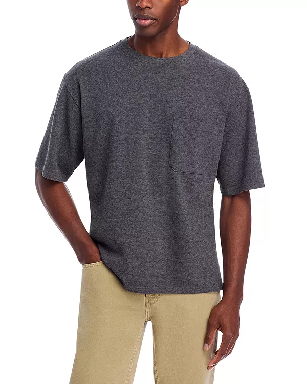 Футболка свободного кроя из хлопкового пике Frame, серый
Футболка свободного кроя из хлопкового пике Frame, серый