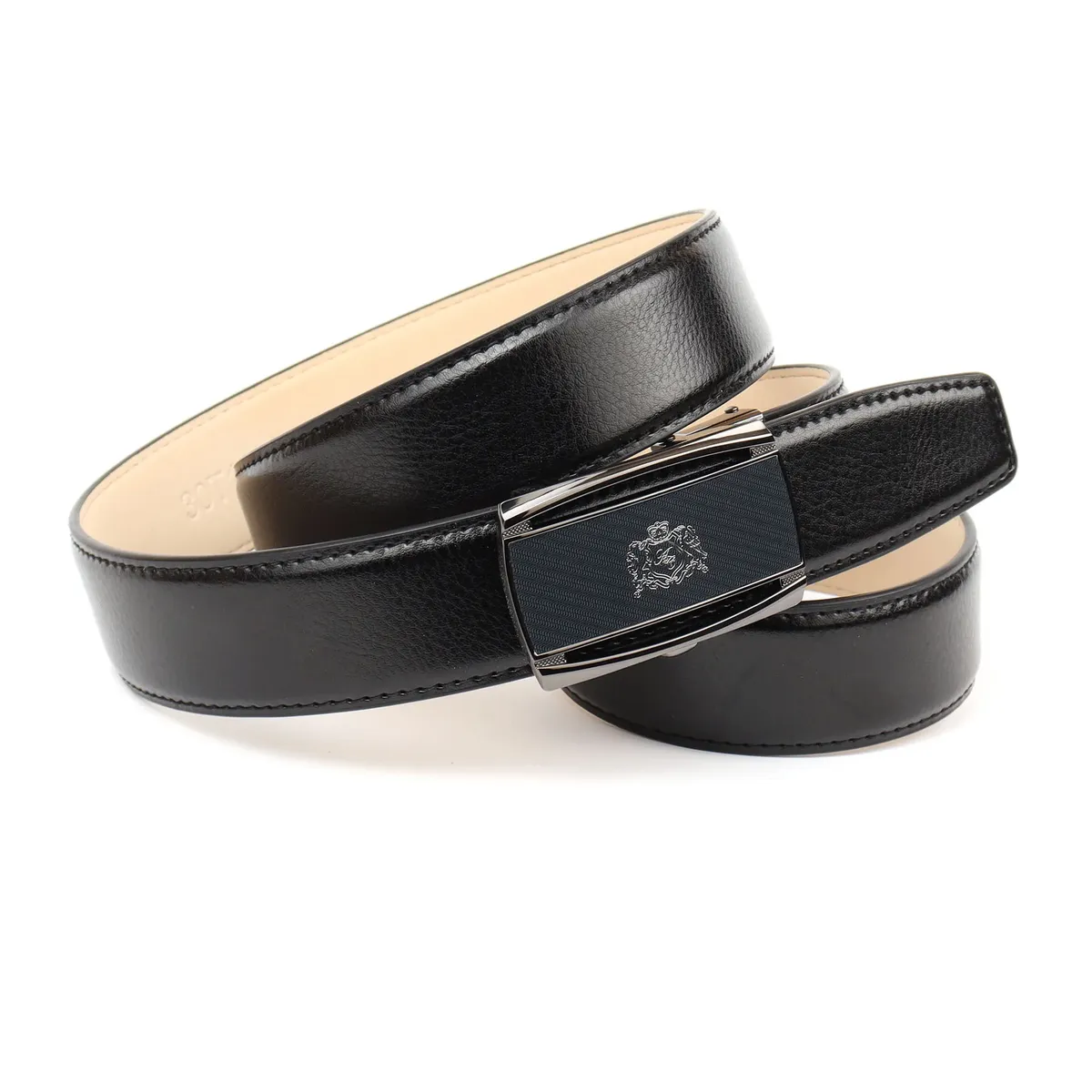 Кожаный ремень Anthoni Crown, слегка изогнутый, черный
Кожаный ремень Anthoni Crown, слегка изогнутый, черный