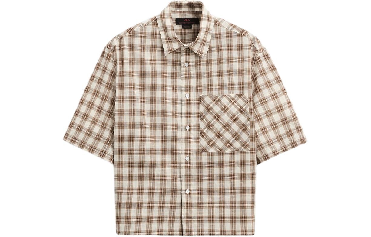 Рубашка мужская хаки Zara, хаки
Рубашка мужская хаки Zara, хаки