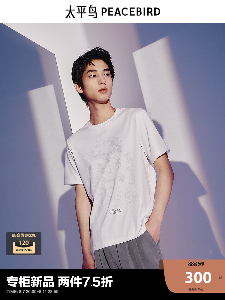 Футболка мужская Peacebird Nicet с принтом, белый
Футболка мужская Peacebird Nicet с принтом, белый