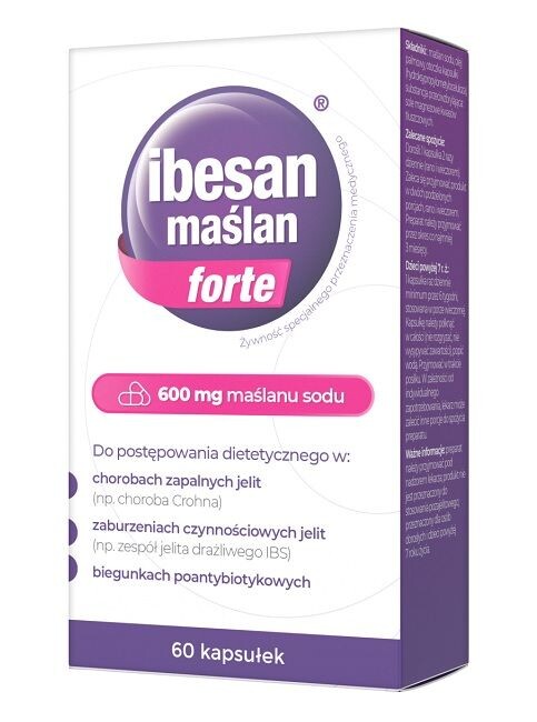 Препарат, поддерживающий функцию кишечника Ibesan Maślan Forte, 60 шт
Препарат, поддерживающий функцию кишечника Ibesan Maślan Forte, 60 шт