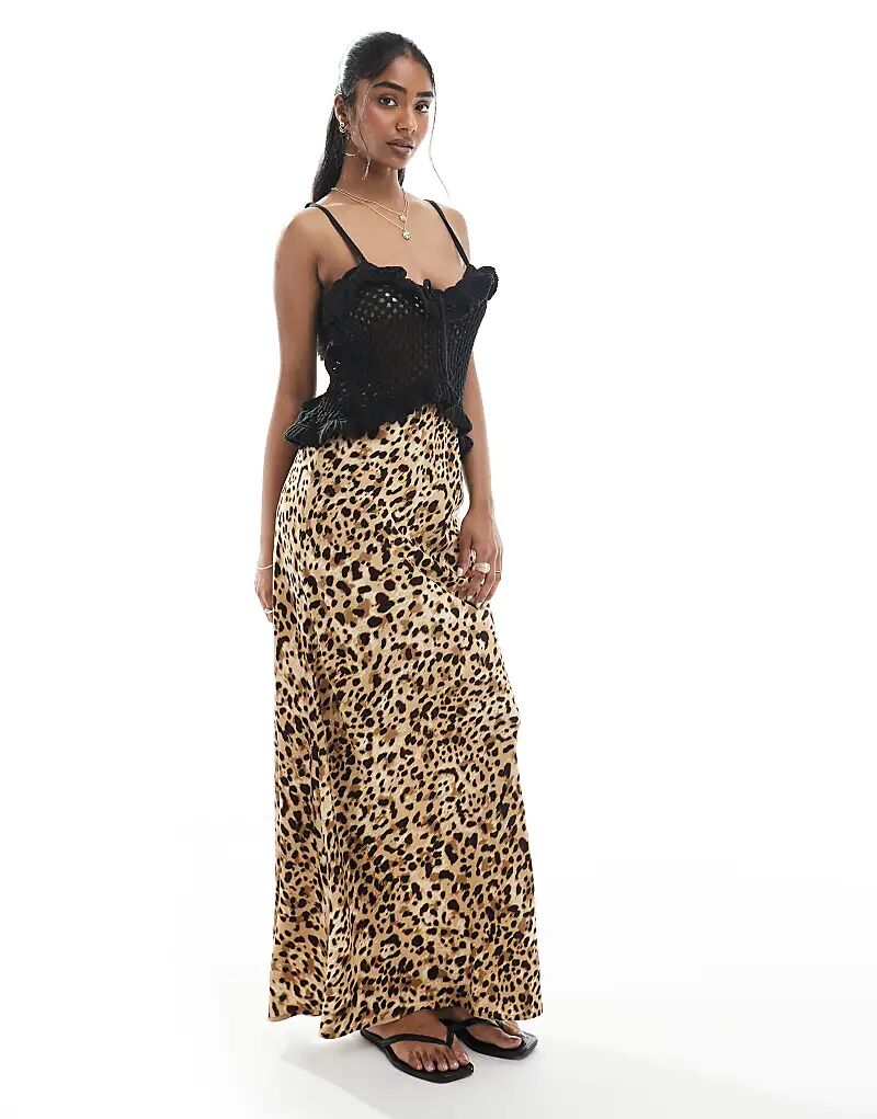 Юбка макси Miss Selfridge Spun с анималистичным принтом
Юбка макси Miss Selfridge Spun с анималистичным принтом