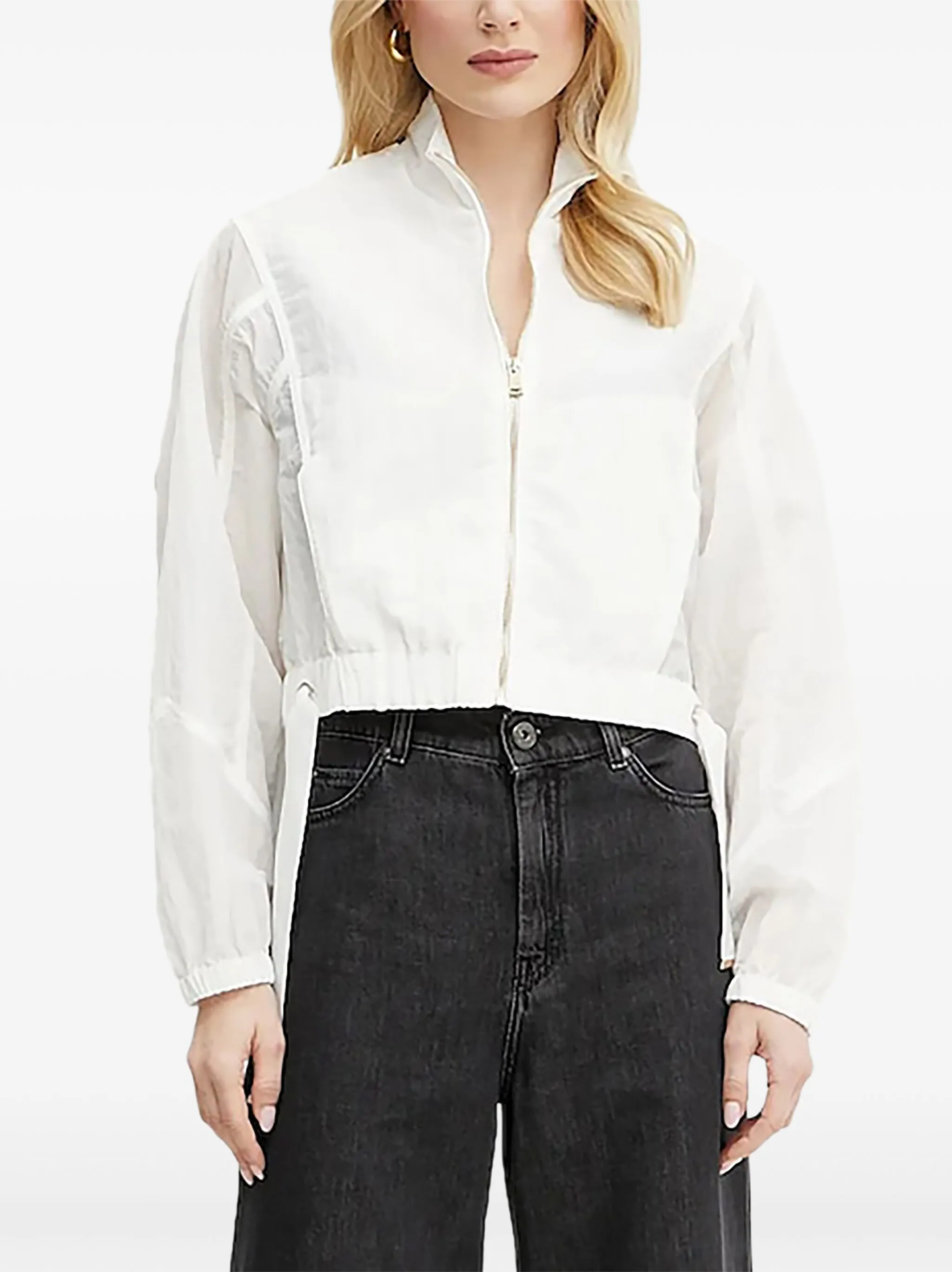 Куртка Florie на молнии с кулиской Guess Usa, белый
Куртка Florie на молнии с кулиской Guess Usa, белый