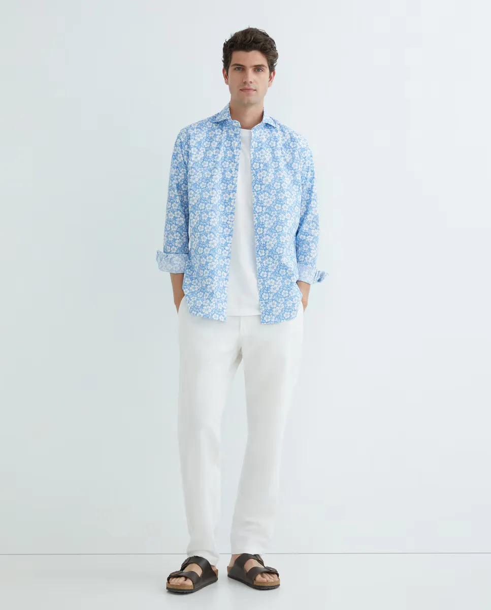 Мужская повседневная рубашка с длинными рукавами и принтом Mirto, светло-голубой
Мужская повседневная рубашка с длинными рукавами и принтом Mirto, светло-голубой