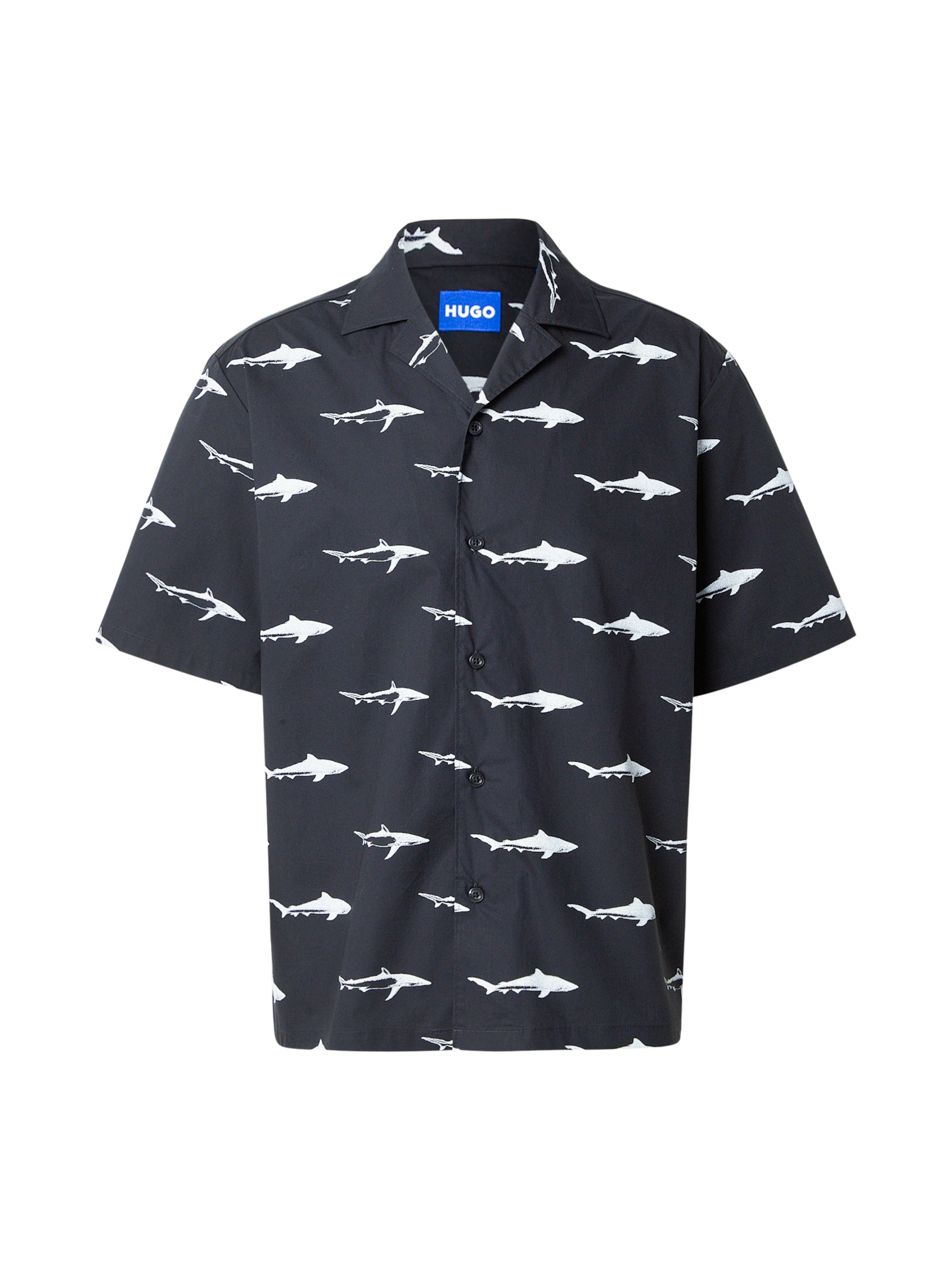 HUGO Рубашка на пуговицах 'Eligino' черная, Regular fit
HUGO Рубашка на пуговицах 'Eligino' черная, Regular fit