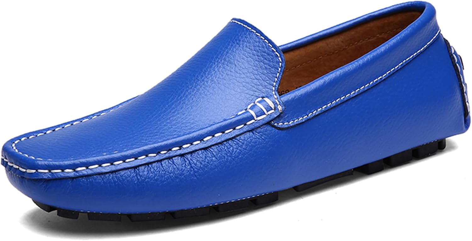 Мужские кожаные лоферы WUIWUIYU, повседневные слипоны, мягкие пенни-лоферы, обувь для прогулок, вождения и для яхты, синий
Мужские кожаные лоферы WUIWUIYU, повседневные слипоны, мягкие пенни-лоферы, обувь для прогулок, вождения и для яхты, синий
