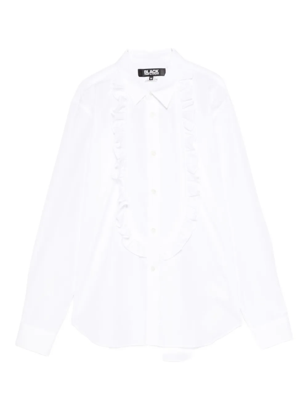 Рубашка с оборками Black Comme Des Garçons, белый
Рубашка с оборками Black Comme Des Garçons, белый