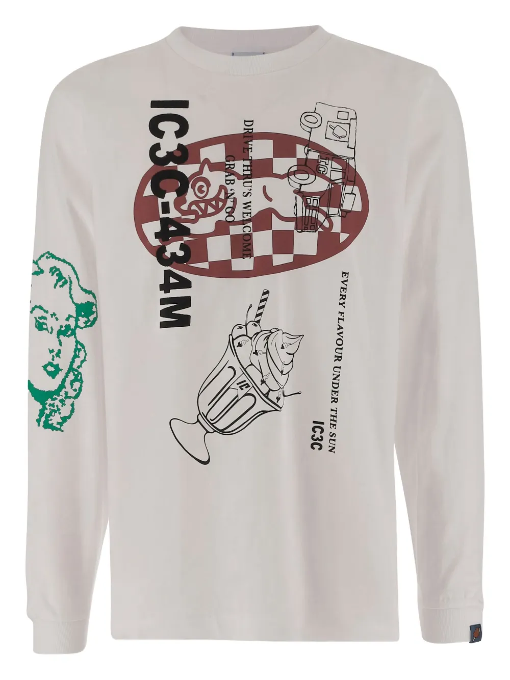 Футболка с длинным рукавом и графическим принтом ICECREAM, белый
Футболка с длинным рукавом и графическим принтом ICECREAM, белый