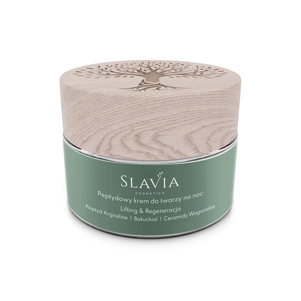 Пептидный ночной крем для лица Slavia Cosmetics Lifting & Regeneracja, 50 мл
Пептидный ночной крем для лица Slavia Cosmetics Lifting & Regeneracja, 50 мл