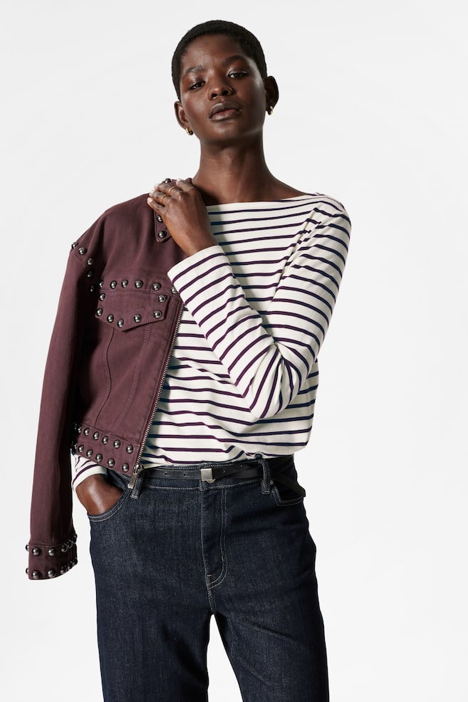 Топ с бретонскими полосками & Other Stories, белый
Топ с бретонскими полосками & Other Stories, белый