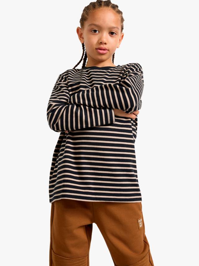 Детская базовая футболка с длинным рукавом в полоску Lindex, Black/Multi
Детская базовая футболка с длинным рукавом в полоску Lindex, Black/Multi