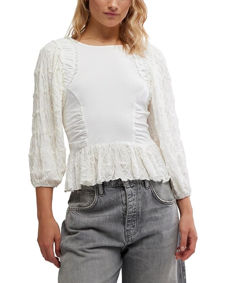 Топ Free People Oliva Top, цвет Optic White
Топ Free People Oliva Top, цвет Optic White