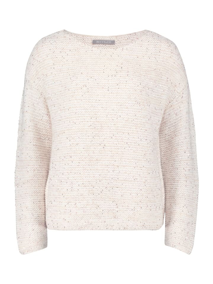 Пуловер BETTY & CO Strickpullover mit Pailletten, бежевый
Пуловер BETTY & CO Strickpullover mit Pailletten, бежевый