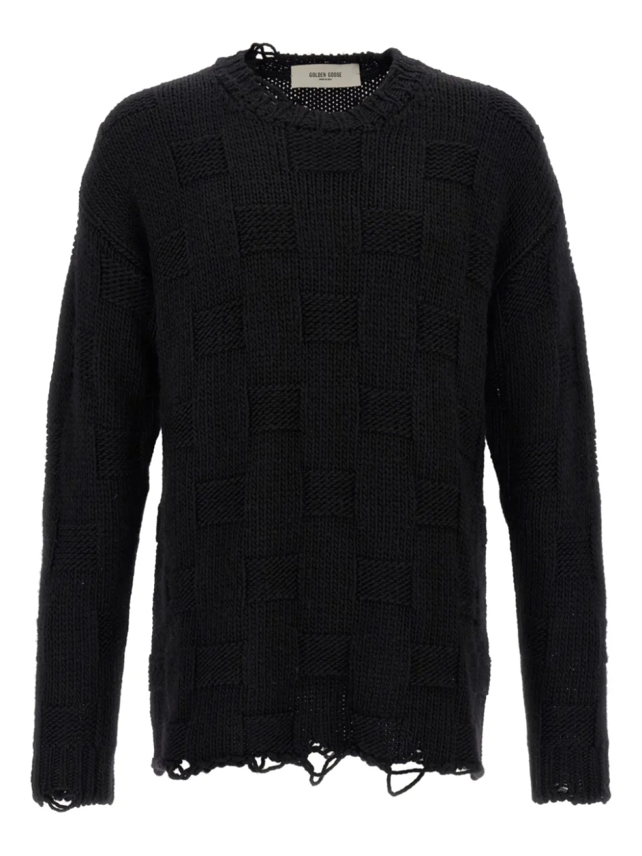 Свитер с круглым вырезом Golden Goose, черный
Свитер с круглым вырезом Golden Goose, черный