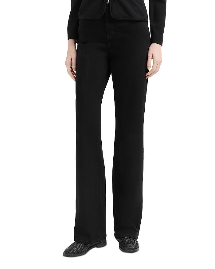 Высокие брюки с прямыми штанинами Emporio Armani, черный
Высокие брюки с прямыми штанинами Emporio Armani, черный