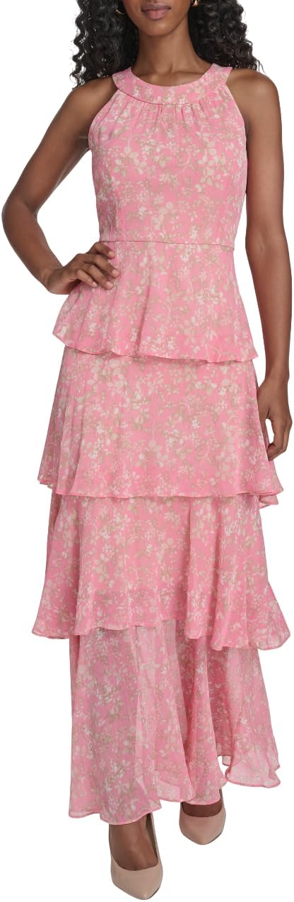 Женское платье макси без рукавов с халтер-воротом от Tommy Hilfiger, многоуровневое, Peony Multi
Женское платье макси без рукавов с халтер-воротом от Tommy Hilfiger, многоуровневое, Peony Multi