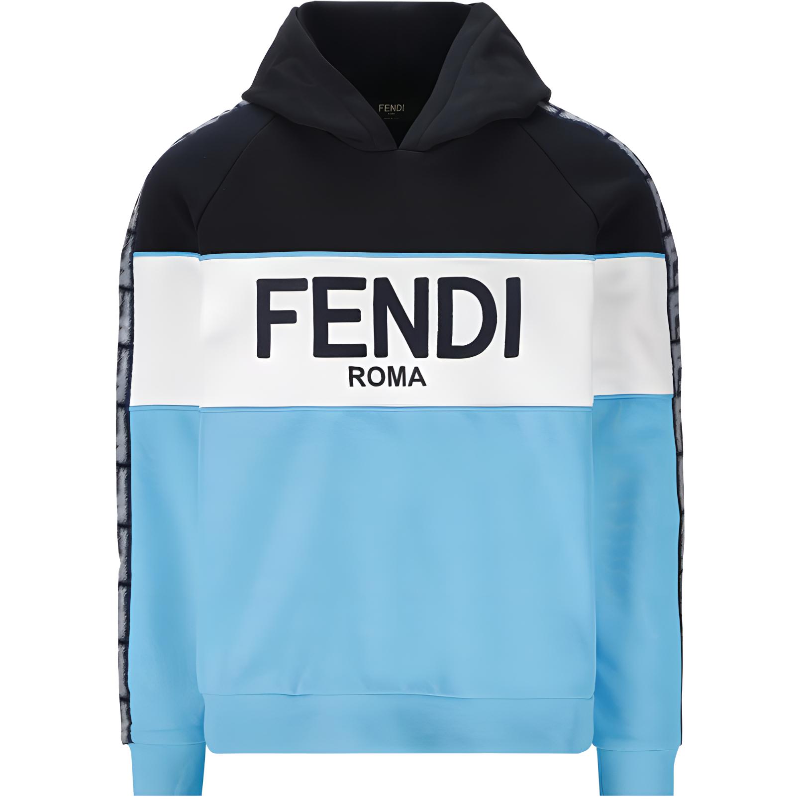 Худи с вышитым логотипом FENDI, синий
Худи с вышитым логотипом FENDI, синий