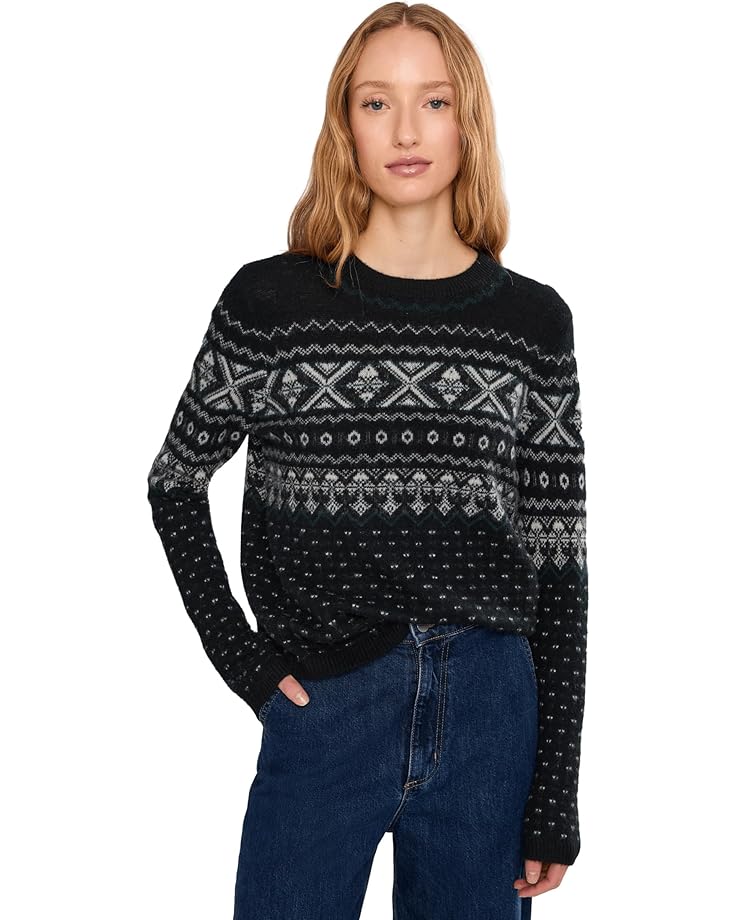 Женский свитер Vince Boiled Fair Isle с круглым вырезом, Black/Off White Combo
Женский свитер Vince Boiled Fair Isle с круглым вырезом, Black/Off White Combo