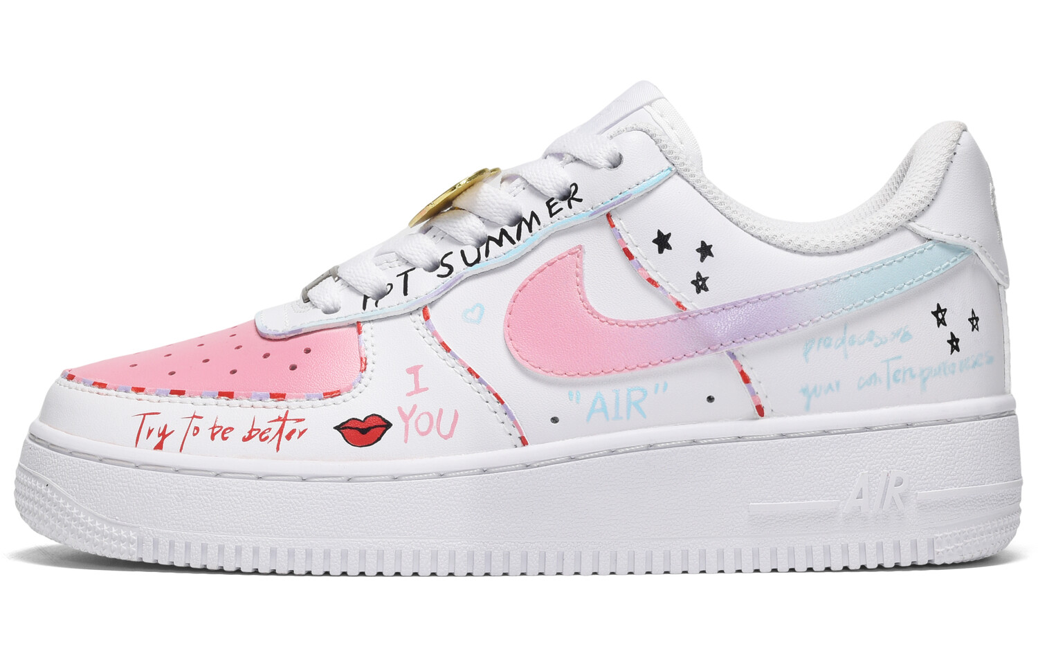 Кроссовки Nike Air Force 1 Skateboarding Shoes Women's Low-top Pink And Blue, розовый
Кроссовки Nike Air Force 1 Skateboarding Shoes Women's Low-top Pink And Blue, розовый