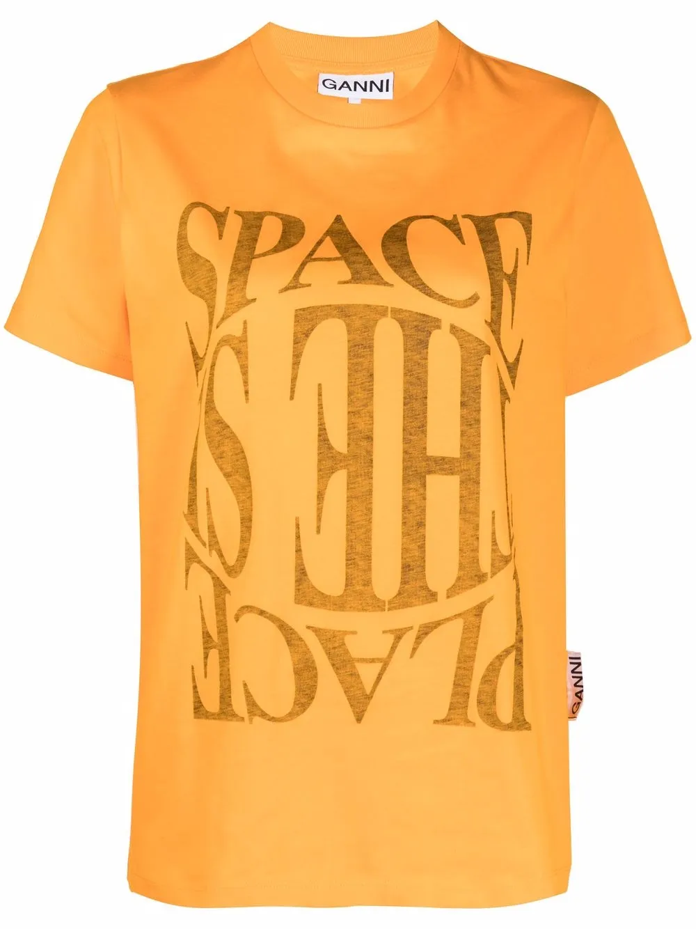 Футболка с надписью GANNI, оранжевый
Футболка с надписью GANNI, оранжевый