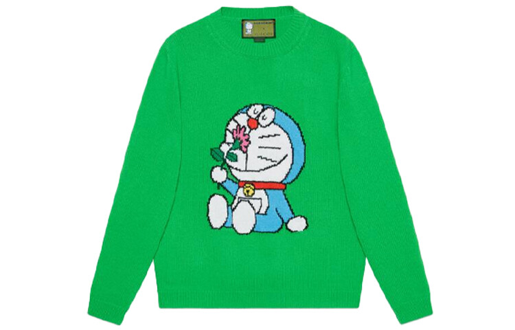 Свитер женский Doraemon x Gucci, зеленый
Свитер женский Doraemon x Gucci, зеленый