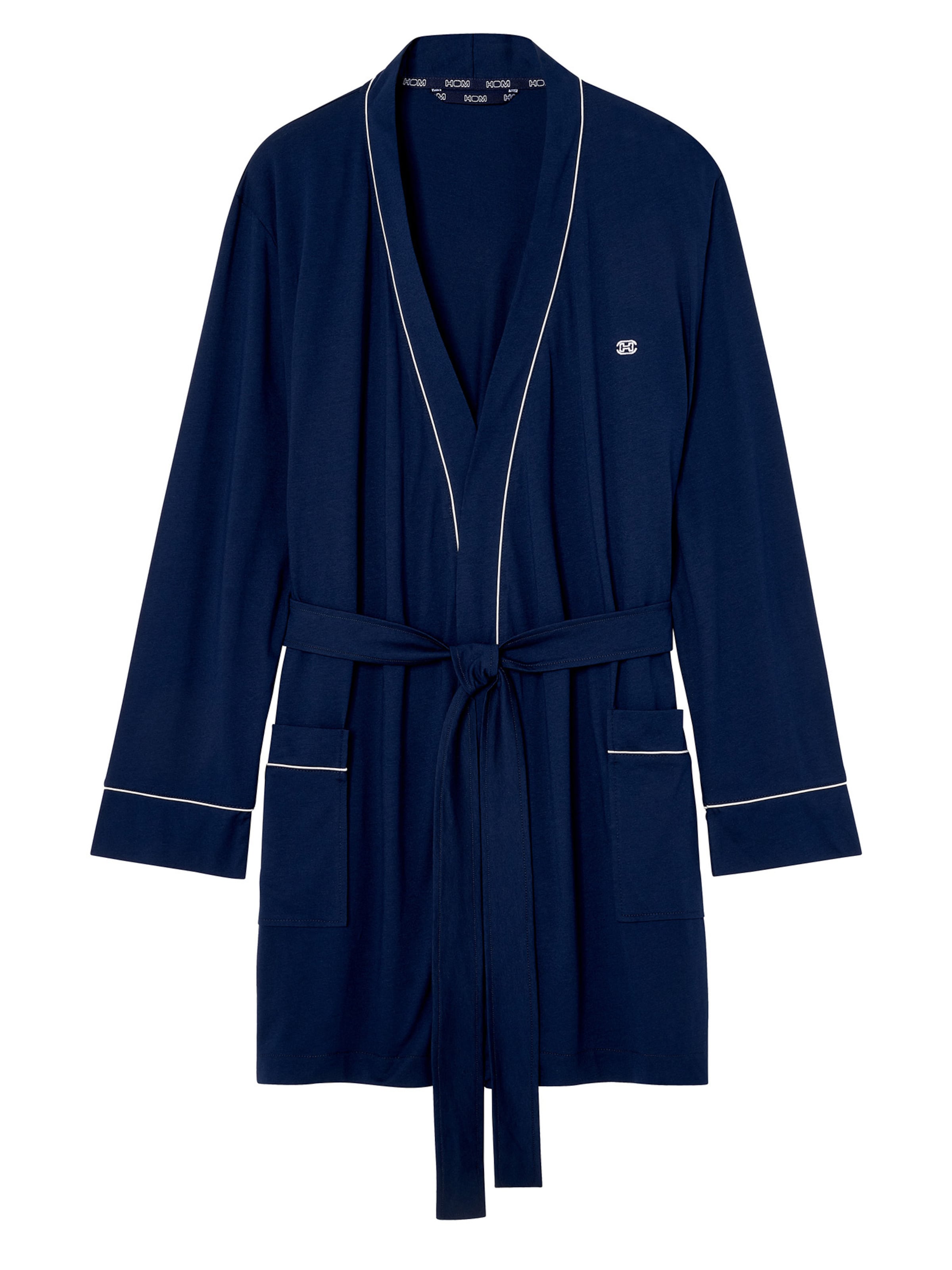 HOM Длинный халат 'Rafael' в темно-синем цвете
HOM Длинный халат 'Rafael' в темно-синем цвете