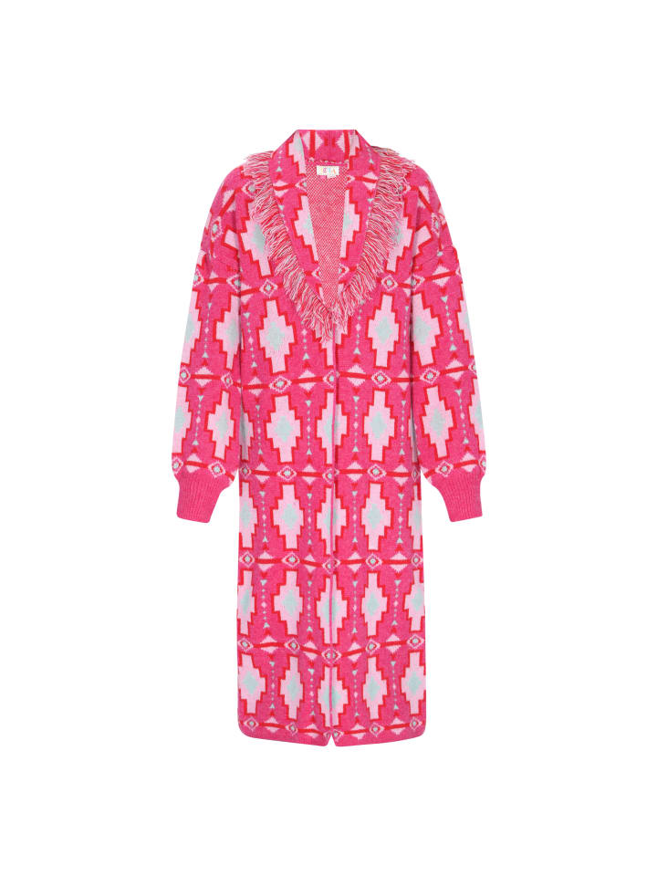 Женский кардиган цвета фуксии многоцветный IZIA
Женский кардиган цвета фуксии многоцветный IZIA