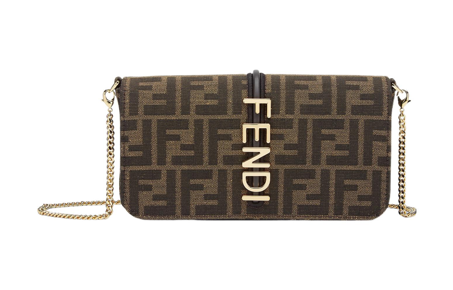 Fendi Кожаный кошелек graphy для женщин, коричневый
Fendi Кожаный кошелек graphy для женщин, коричневый
