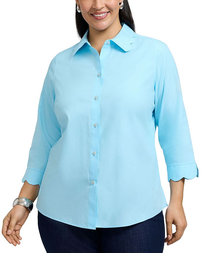 Гвен Рубашка из тонкого оксфорда с рукавом три четверти Foxcroft Plus, синий
Гвен Рубашка из тонкого оксфорда с рукавом три четверти Foxcroft Plus, синий