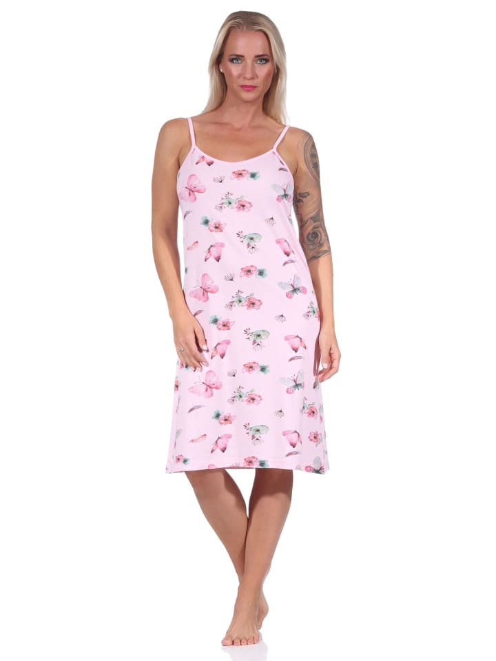 Ночная рубашка на тонких бретельках, цветочный узор, размеры 125 215 212, цвет розовый NORMANN
Ночная рубашка на тонких бретельках, цветочный узор, размеры 125 215 212, цвет розовый NORMANN