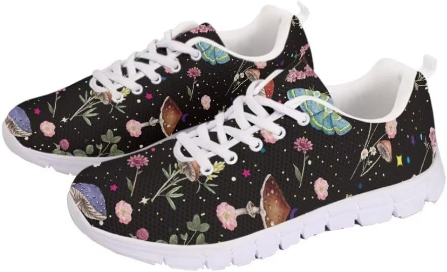 Легкие теннисные кроссовки Jeiento для мужчин и женщин, прогулочные кроссовки, спортивные беговые кроссовки, обувь для тренажерного зала, сетчатые кроссовки для тренировок и повседневной носки, Mushroom Butterfly Floral
Легкие теннисные кроссовки Jeiento для мужчин и женщин, прогулочные кроссовки, спортивные беговые кроссовки, обувь для тренажерного зала, сетчатые кроссовки для тренировок и повседневной носки, Mushroom Butterfly Floral