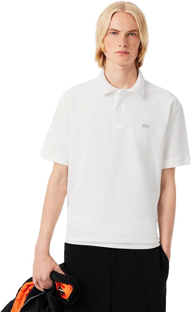 Мужская повседневная официальная поло-рубашка Lacoste из плотной ткани свободного кроя, белый
Мужская повседневная официальная поло-рубашка Lacoste из плотной ткани свободного кроя, белый