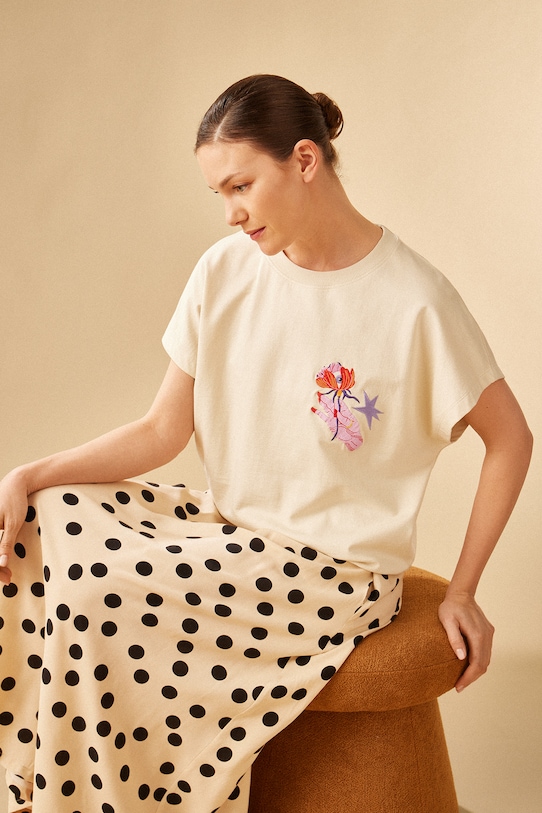 Хлопковая футболка Medicine, бежевый
Хлопковая футболка Medicine, бежевый