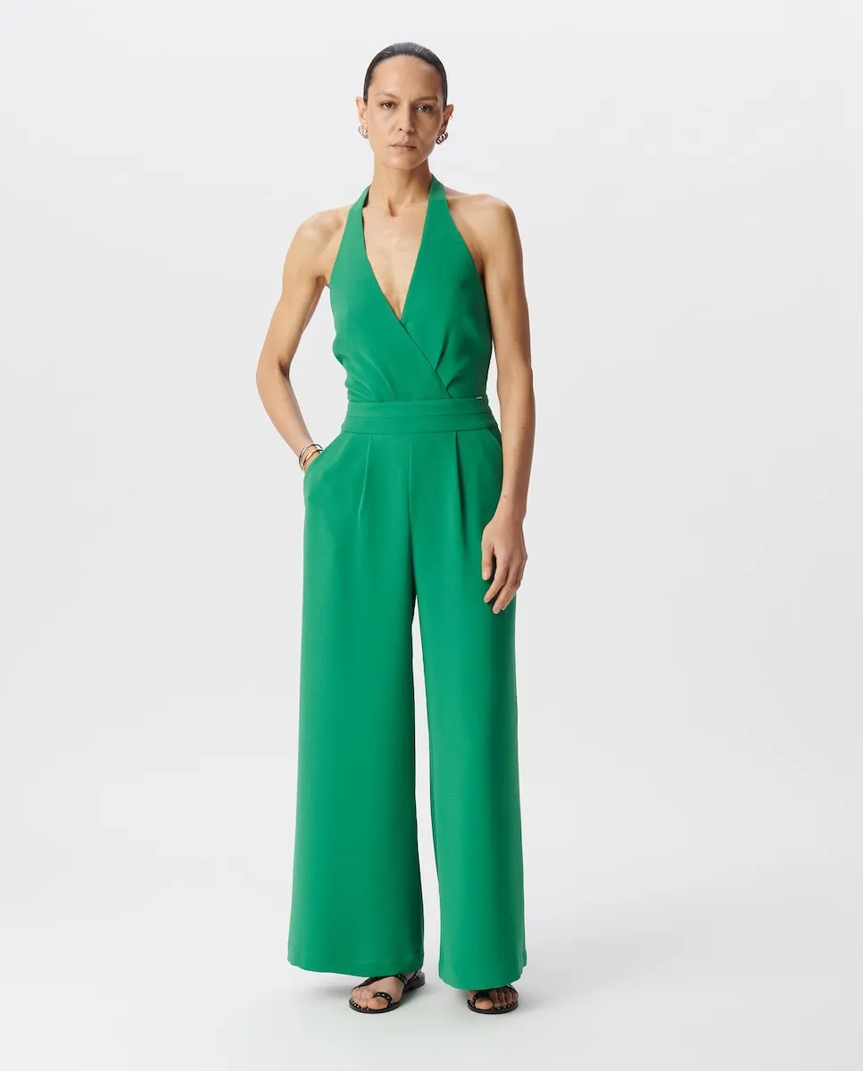 Женский комбинезон с карманами Ikks, светло-зеленый 
Женский комбинезон с карманами Ikks, светло-зеленый